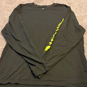 Carhartt Black Long Sleeve Shirt with Yellow Graphics